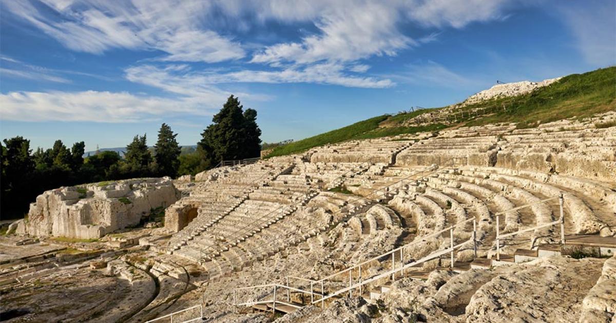 The Greek theatre of Syracuse, Sicily            Source: Marco Brivio / Adobe Stock