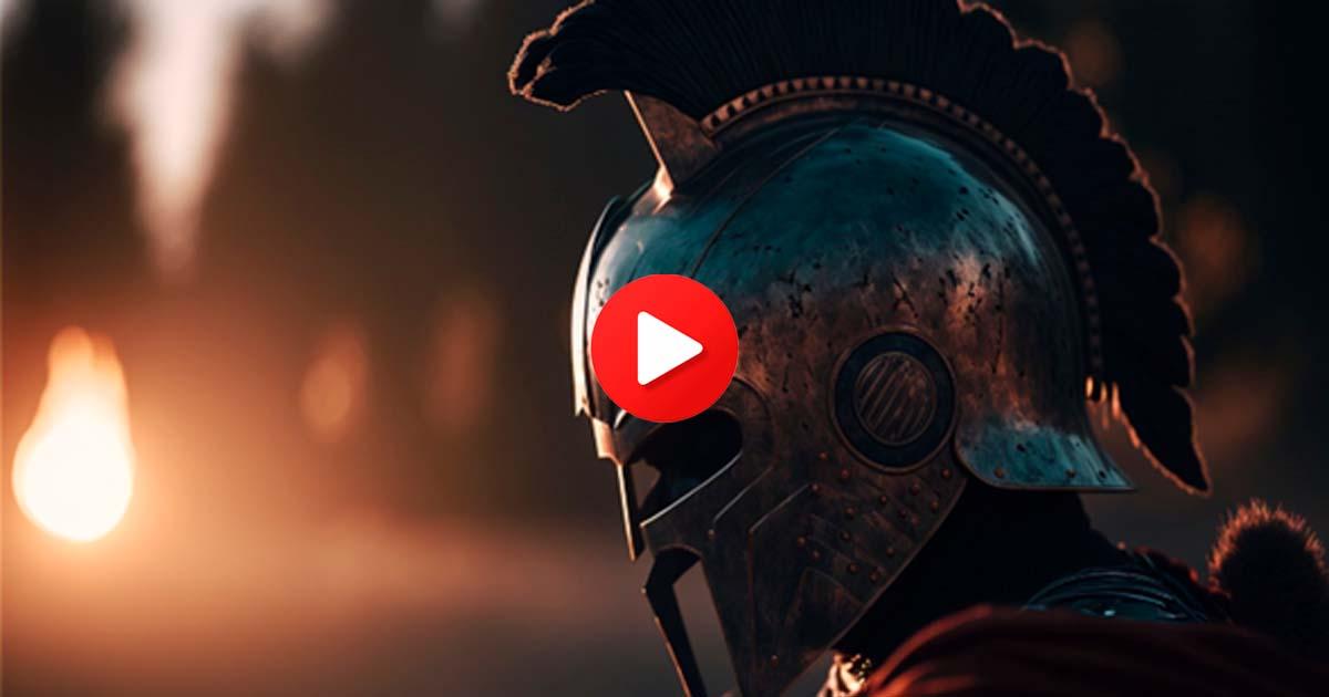 Greek hoplite. Source:  Art Gallery / Adobe Stock. Video Button Play Image by Dehweh / Adobe Stock.