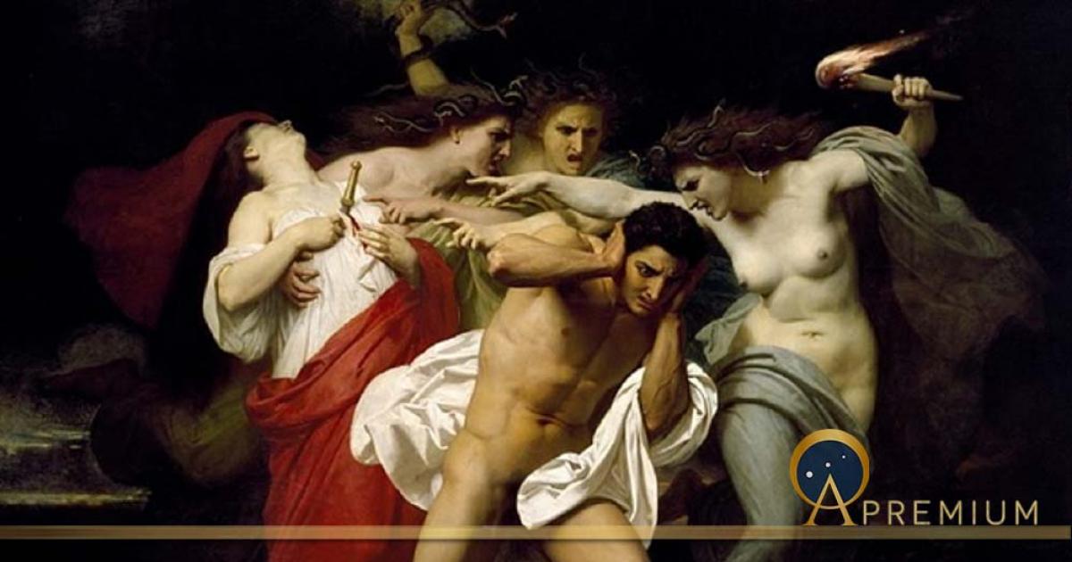Orestes Pursued by the Furies by William-Adolphe Bouguereau (1862) (Public Domain)