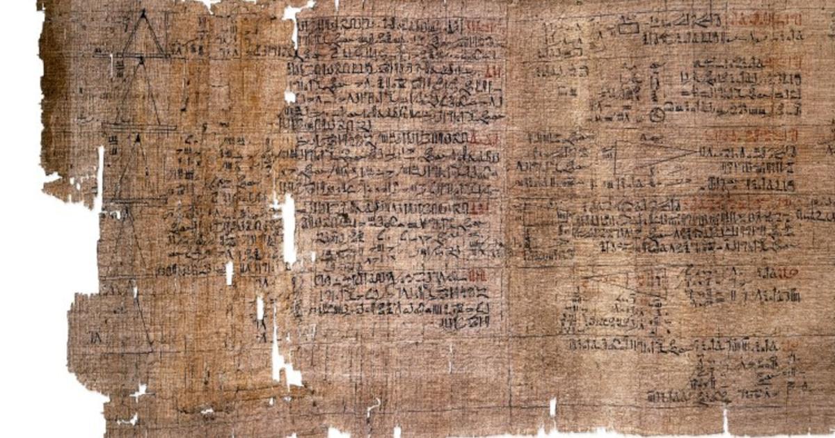 The Rhind Mathematical Papyrus, the best-known surviving mathematical text from ancient Egypt