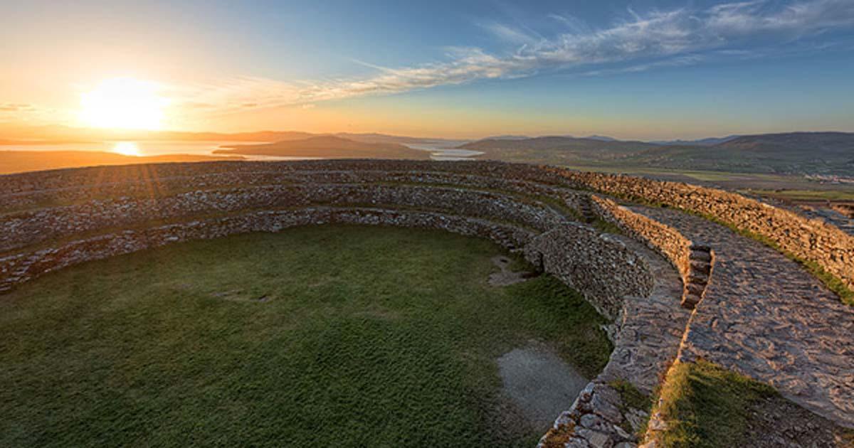 Overlooking Inch Island from the "Grainan of Aileach" ancient stone ring fort, Donegal, Ireland Gareth Wray