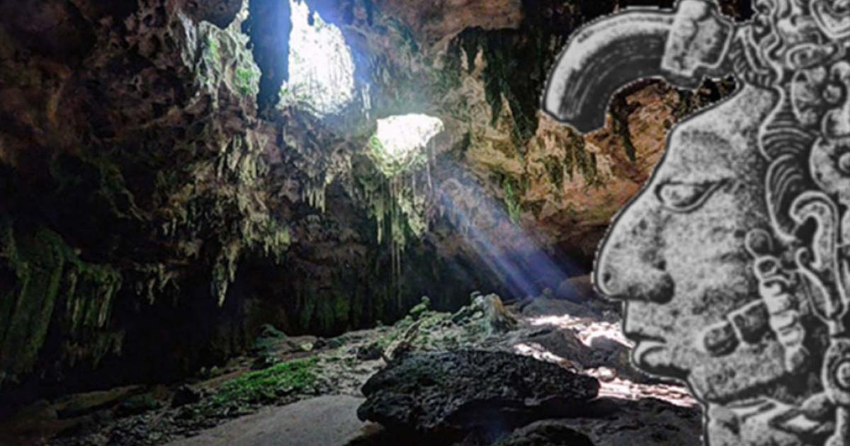 Entrance from above to the Loltun Cave complex