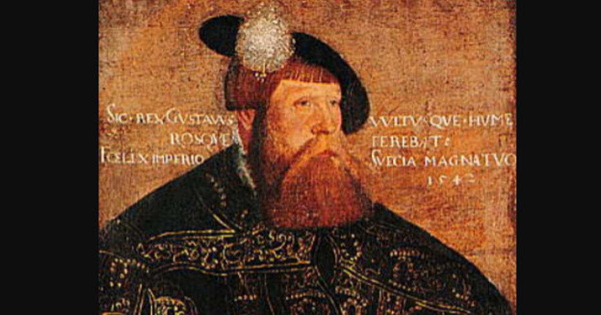Portrait of Gustav Vasa.