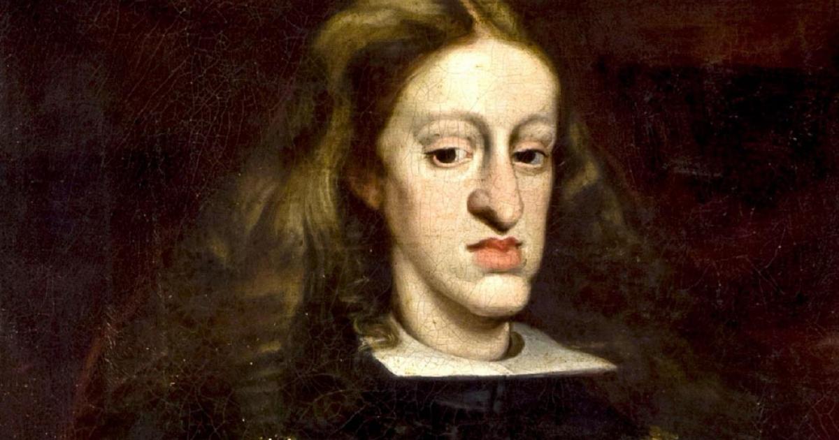 King Charles II of Spain, was the last Habsburg ruler of the Spanish Empire. He is now best remembered for his physical disabilities. Source: TRAJAN 117 / Public Domain