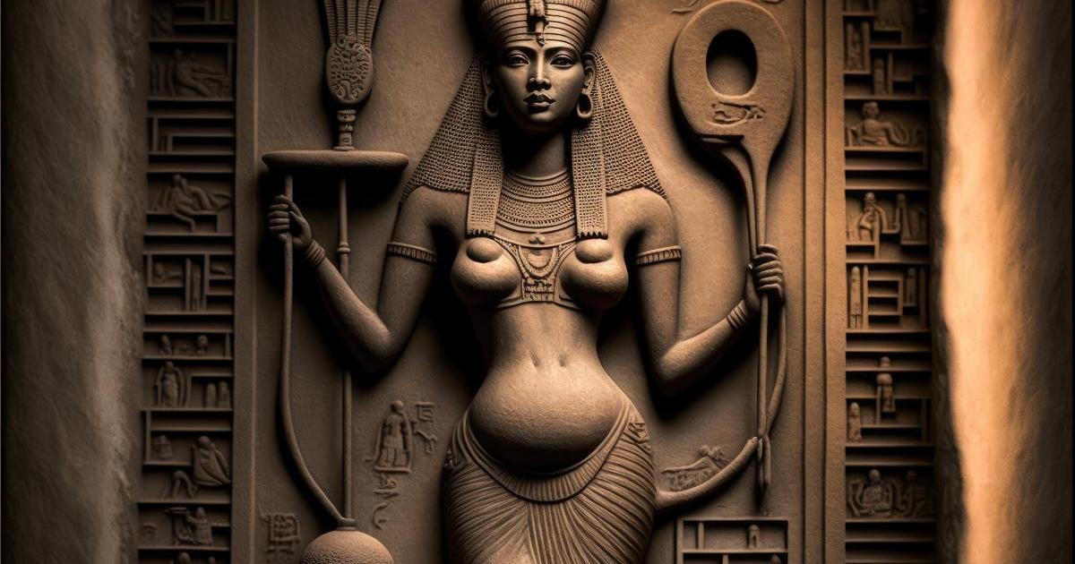 Hathor with sistrum 