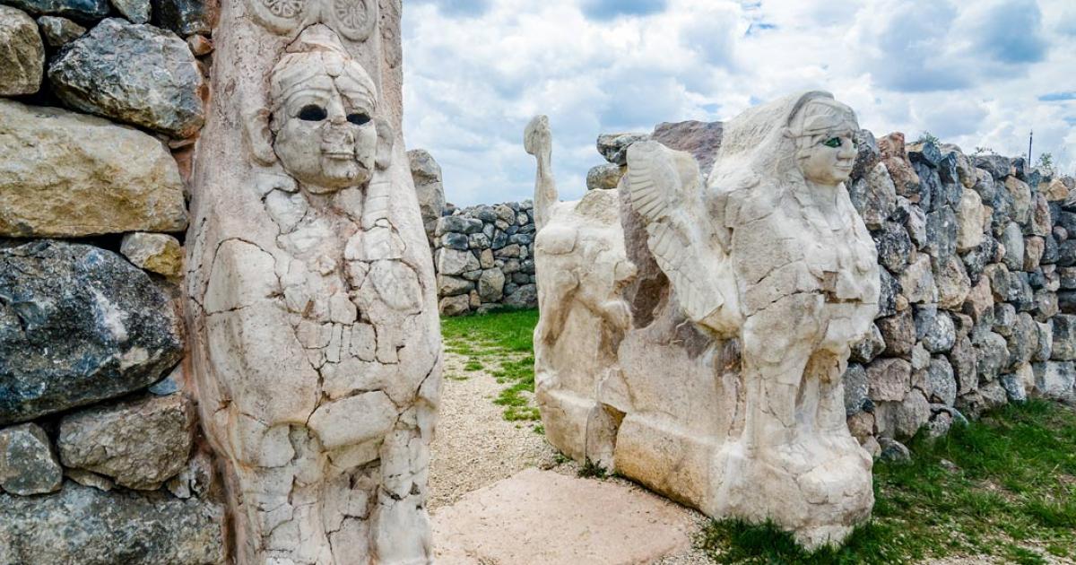 The Sphinx Gate in Hattusa, Turkey.