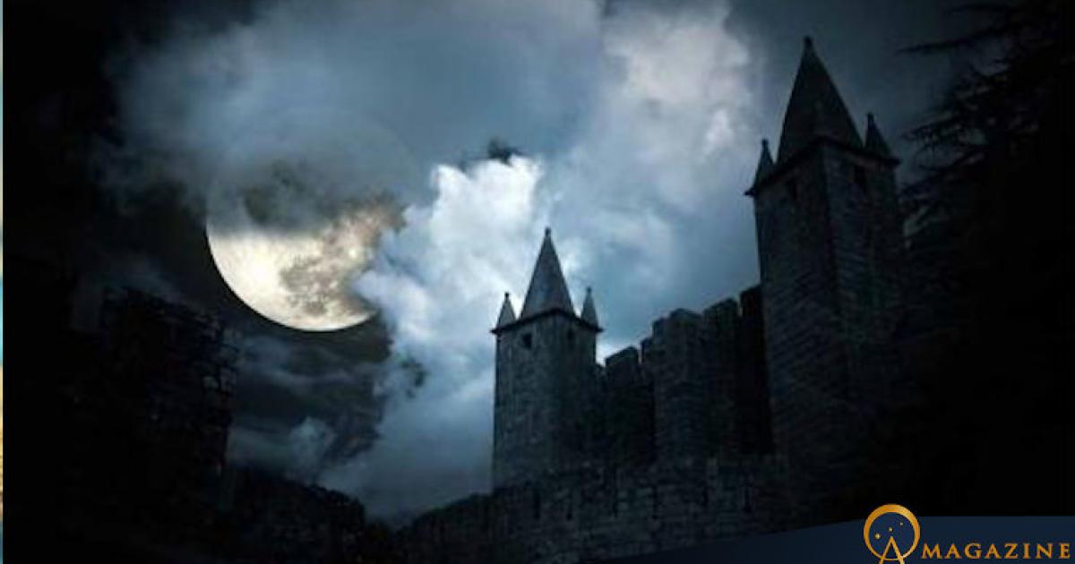 Representation of a haunted castle.