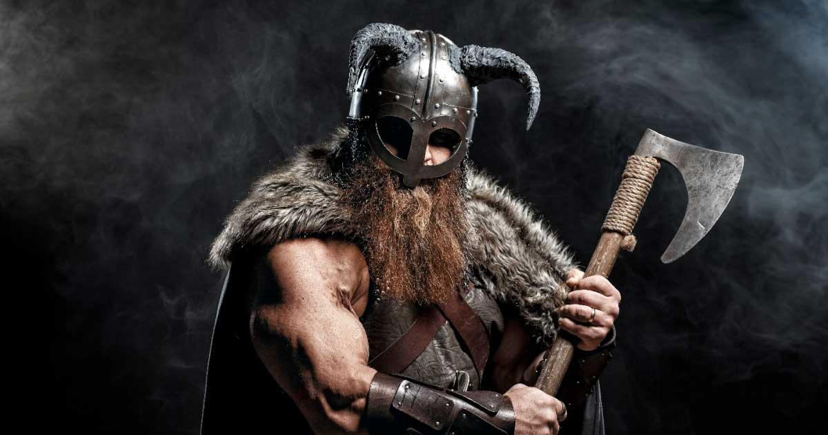 The Nordic Helm of Awe is a Viking or Norse magical spell or rune that could be used for good or evil, but it wasn’t an actual battle helmet. Source: Fotokvadrat / Adobe Stock