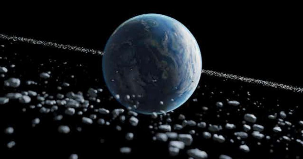 Artist’s impression of a ring around the Earth.