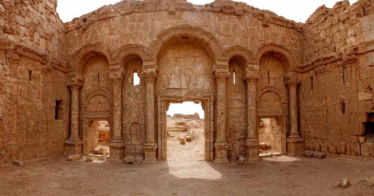 North gate of the city of Resafa, site of Hisham's palace and court. Source: Dario Bajurin / Adobe Stock