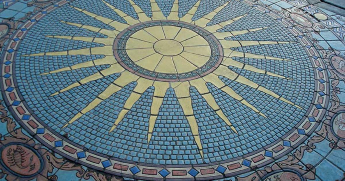 Astrology Tile Mosaic, Ringling's Mansion (Courtyard)