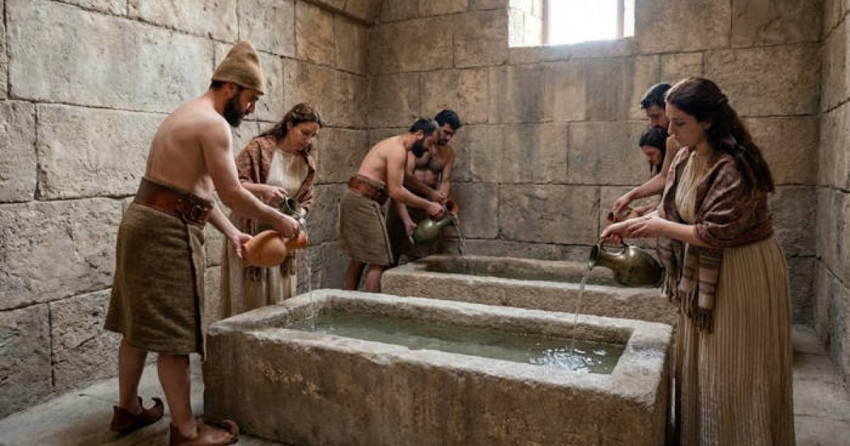 Representation of Hittite hygiene practices.