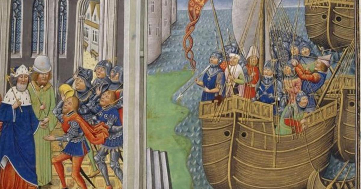 A painting showing what the Holy Ghost ship would have looked like.