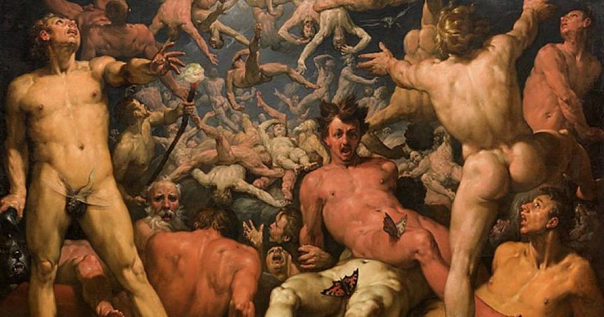 ‘The Fall of the Titans’ (1588-1590) by Cornelis van Haarlem. 