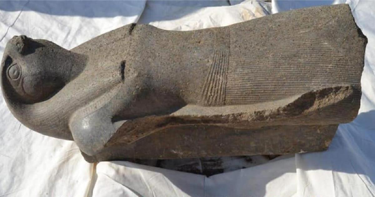 The Horus statue. Credit: Ministry of Antiquities