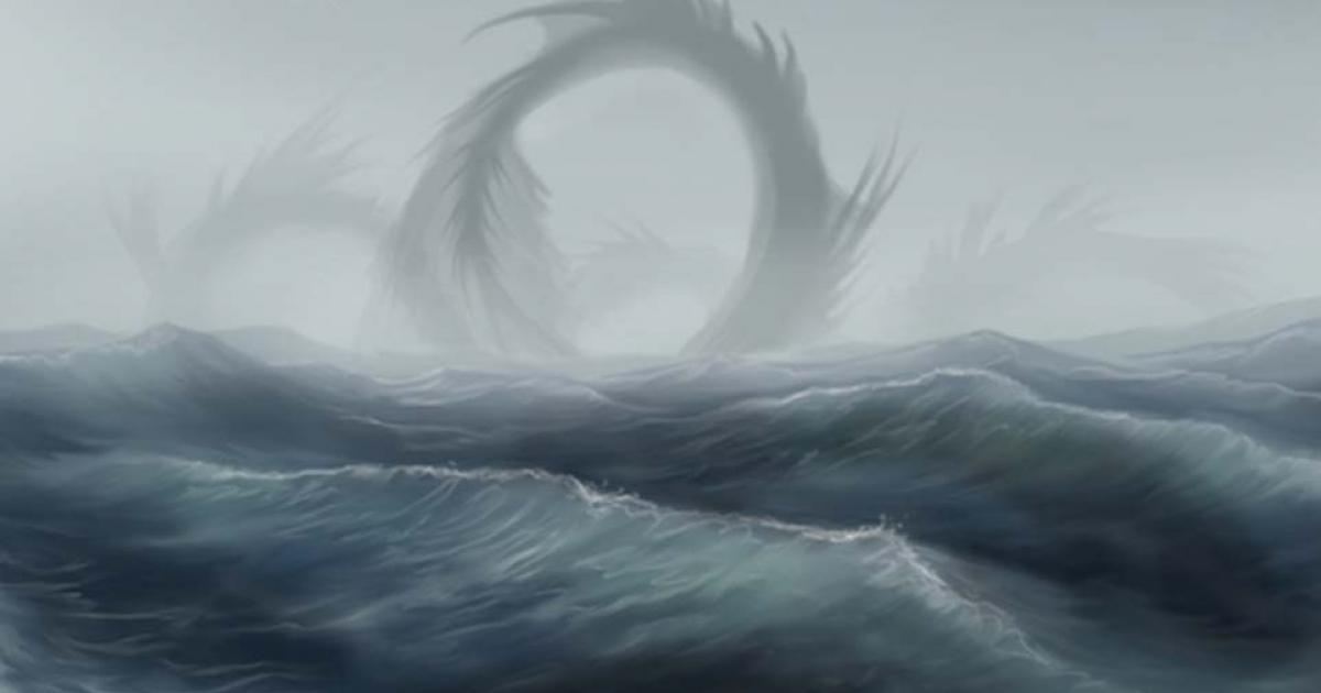 Illustration of a sea serpent. Credit: Tina Leyk / deviantart