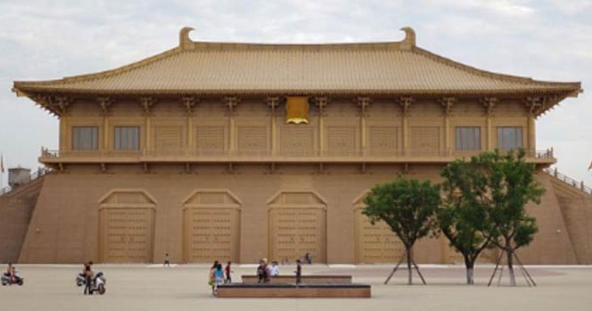 Imperial office at the ruins of Daming Palace in China