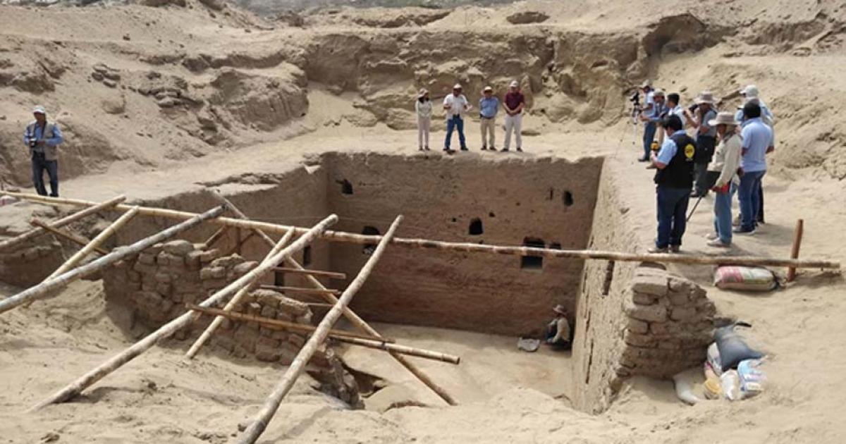 The Inca tomb found at Mata Indio archaeological site.