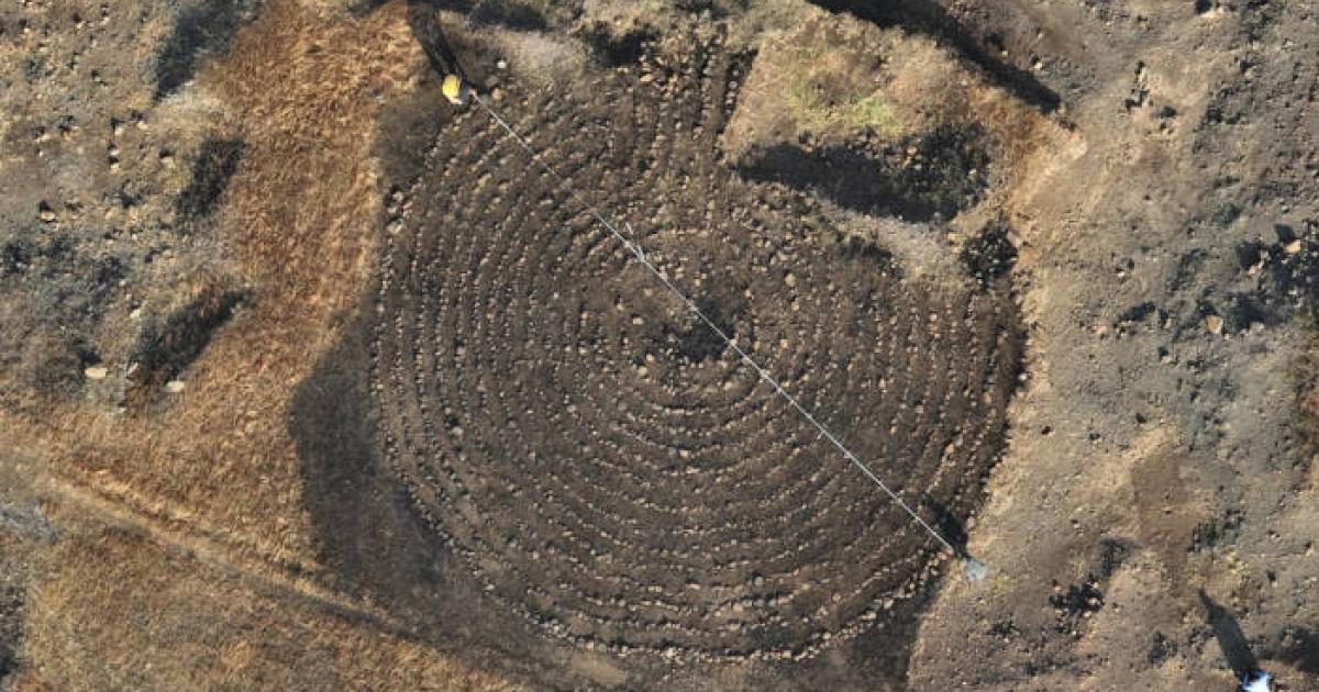 Circular labyrinth discovered in the Boramani grasslands of Solapur district, Maharashtra