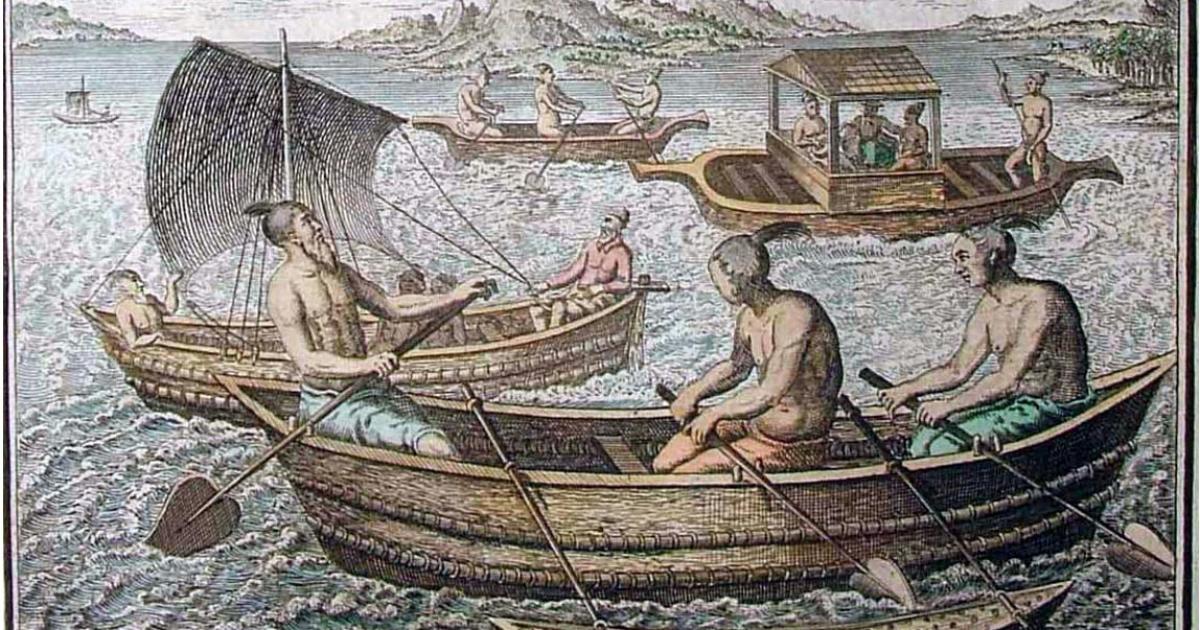 Indian sailing vessels from a 1745 AD. 