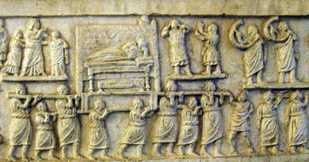 Amiternum funerary procession relief.