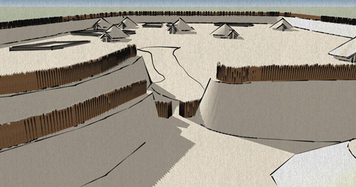 Buckland Rings - artist's impression from gates