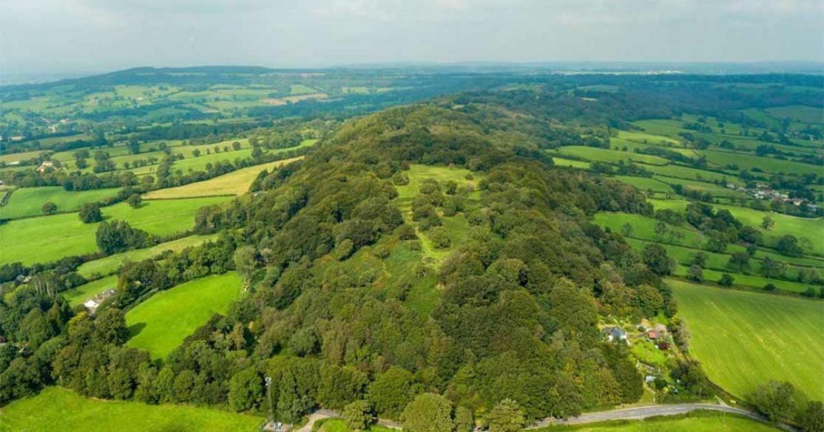 The Hembury Iron Age Hillfort which has come on the market in Devon, England. Source: savills