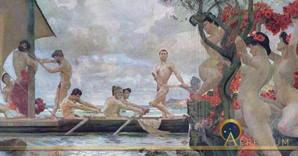 Odysseus and the Sirens by Otto Greiner  (1869–1916) (Public Domain)