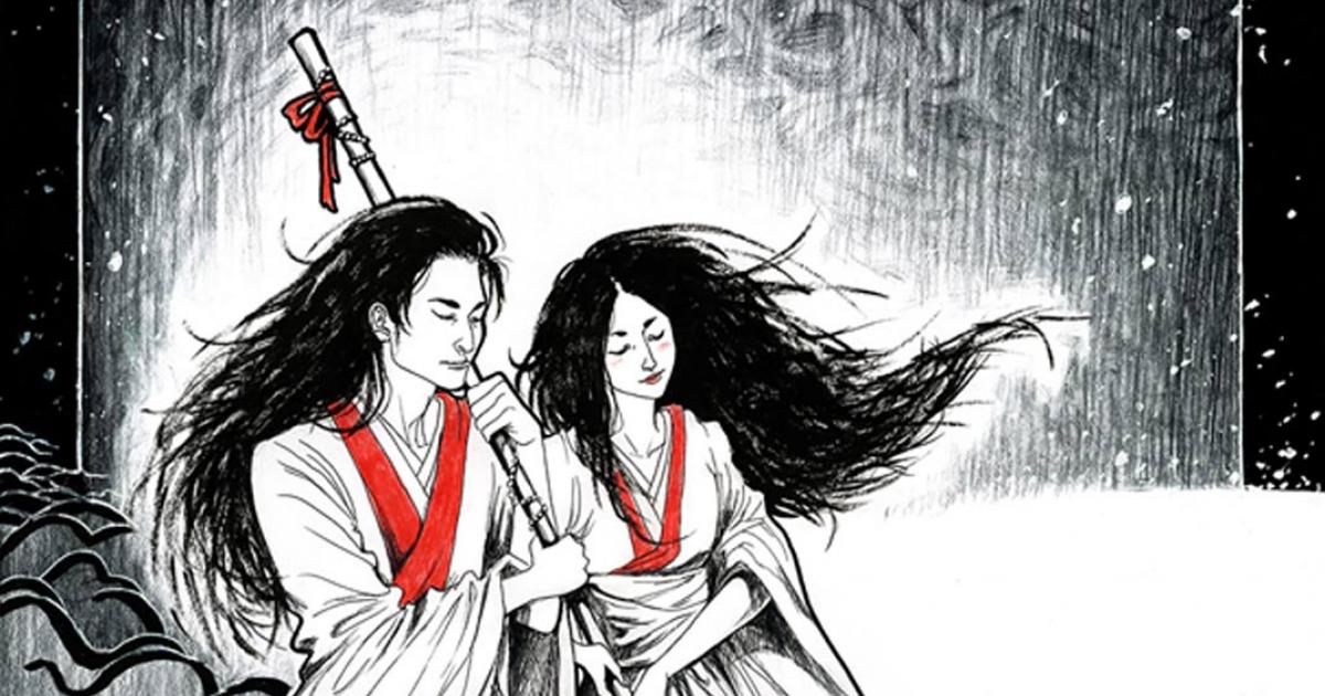 Japanese creation god and goddess Izanagi and Izanami