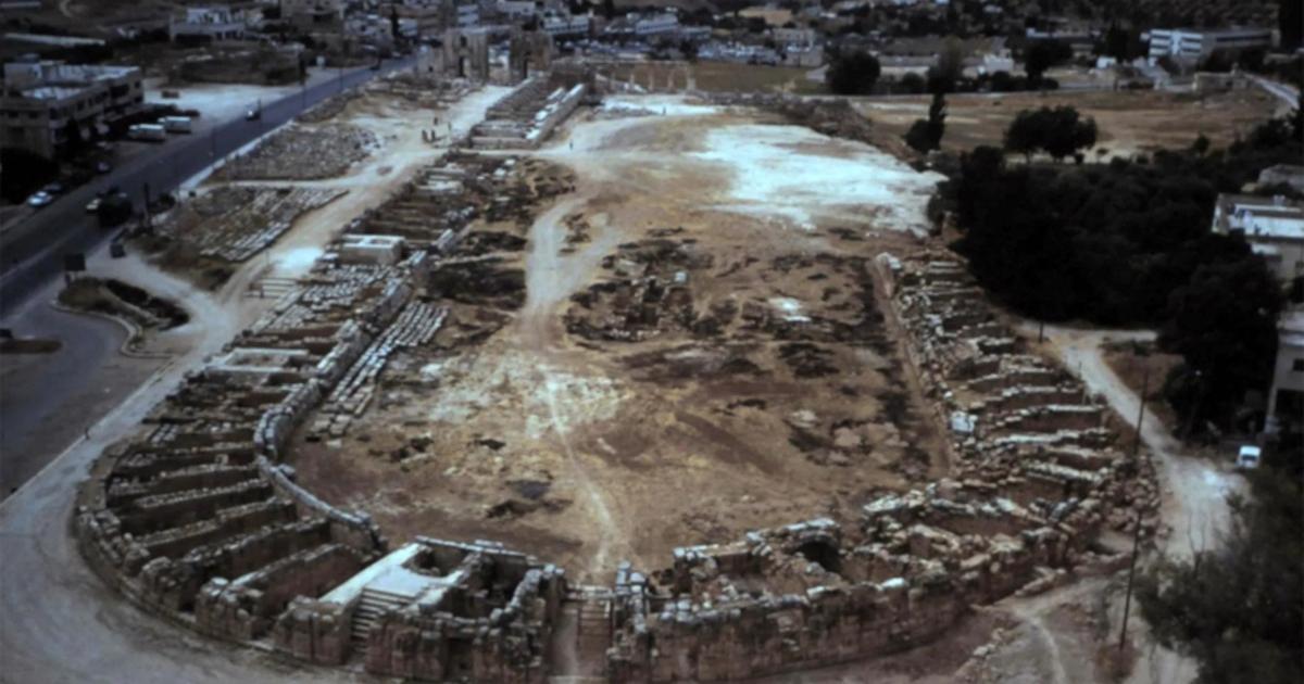 The ancient hippodrome at Jerash