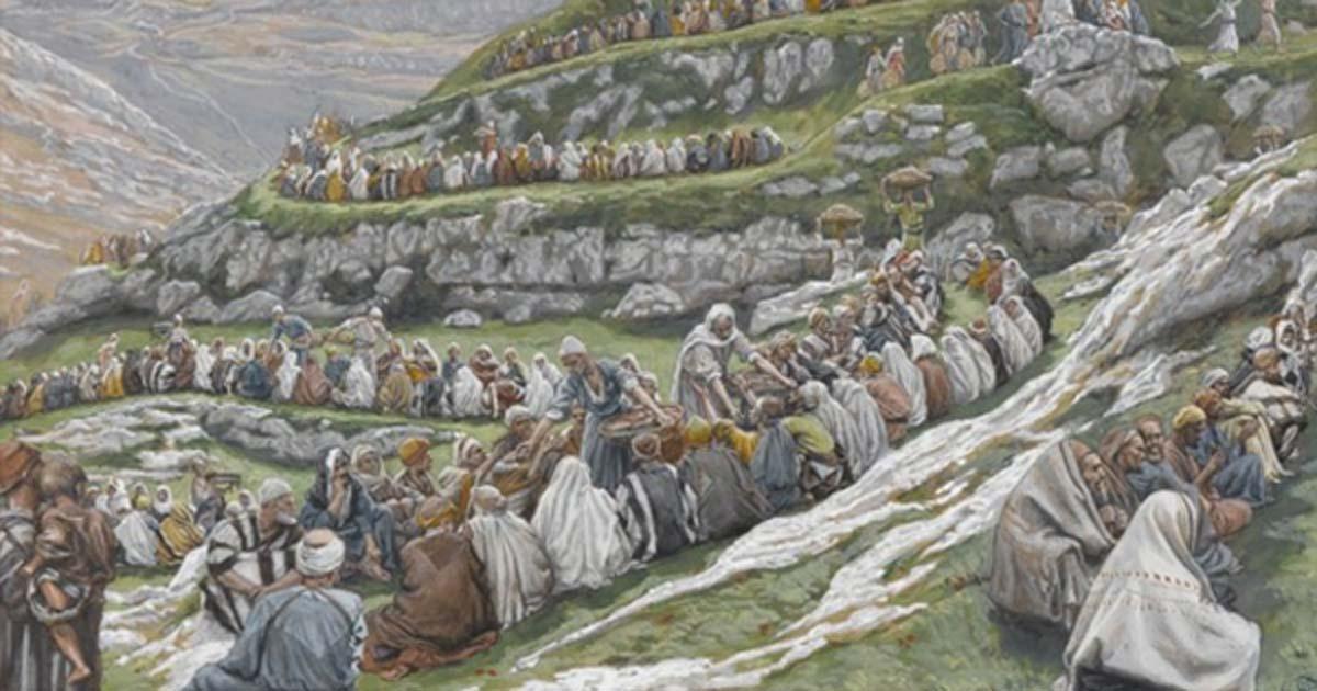 The Miracle of the Loaves and Fishes by James Tissot, Brooklyn Mueum.