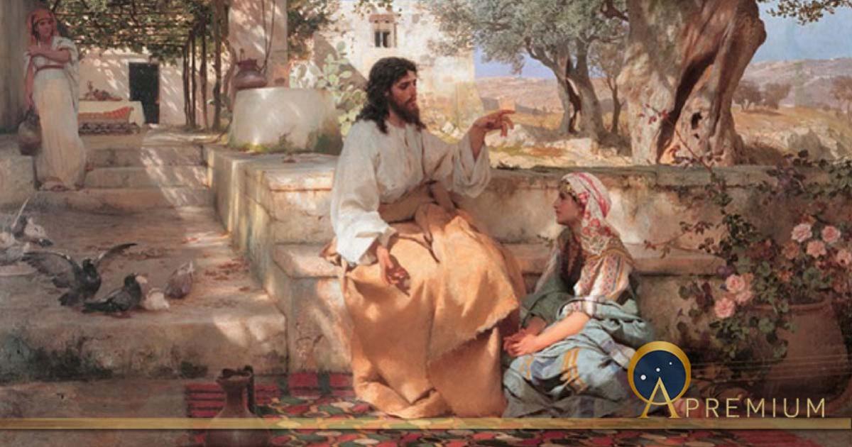 Christ in the House of Martha and Mary by Henryk Siemiradzki  (1886) (Public Domain)