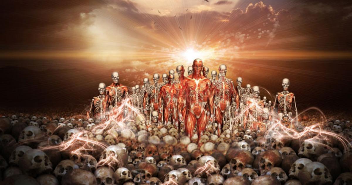 Ezekiel’s vision ‘The Valley of Dry Bones”.      Source: loswl / CC BY-SA 2.0.