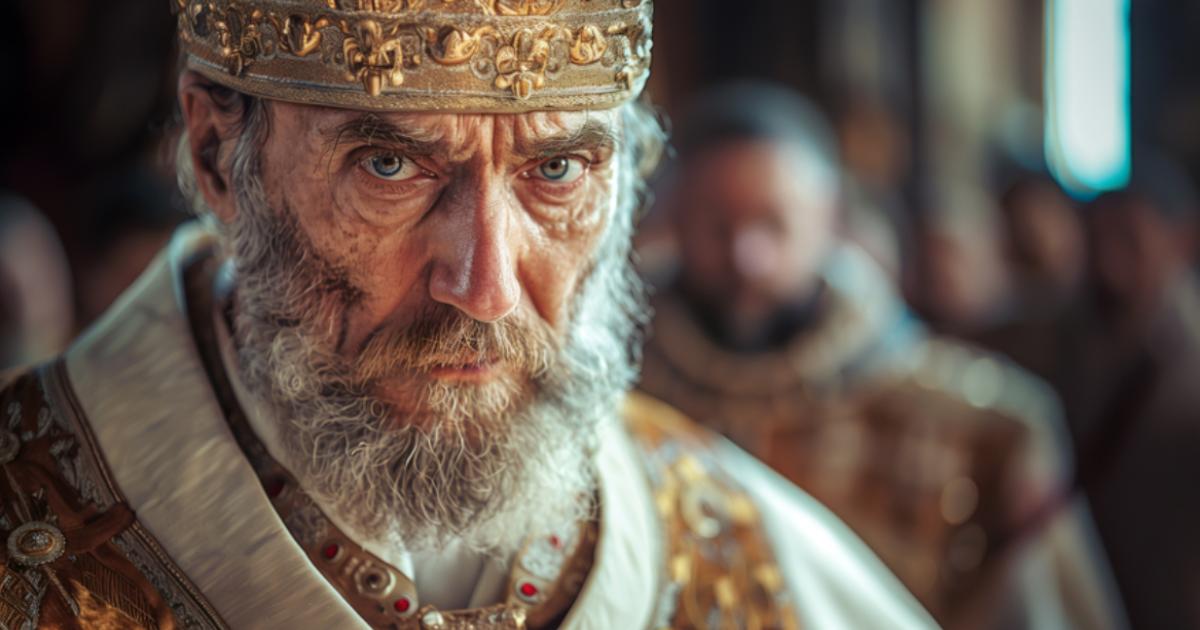 Image of an ancient pope.