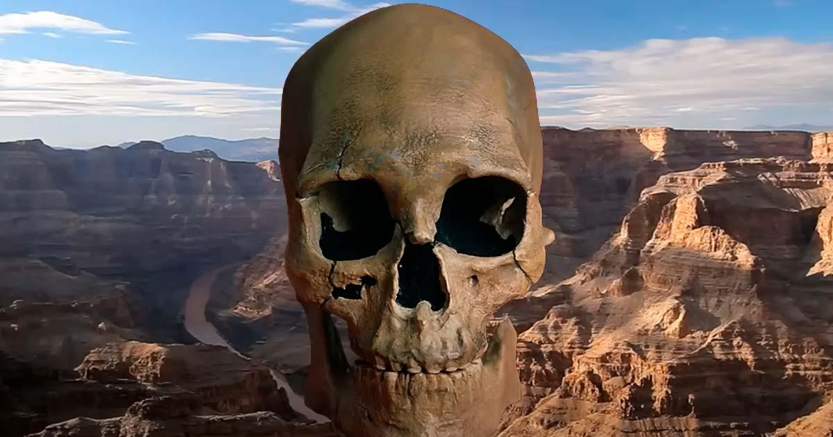 Native American skull of Kennewick Man. Source: YouTube Screenshot / Ancient Geographic.