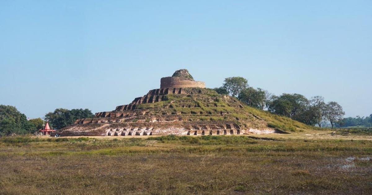 The Kesaria stupa in India. Source: charnsitr / Adobe Stock