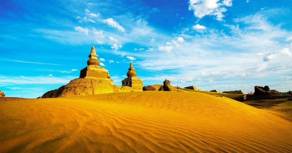 The ruins of Khara Khoto in the Gobi Desert. Source: Wirestock /Adobe Stock