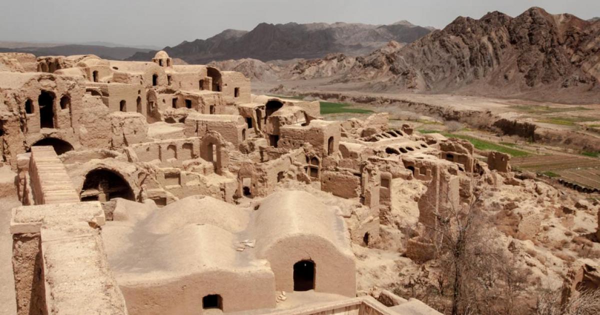 A view over Kharanaq, Iran. 