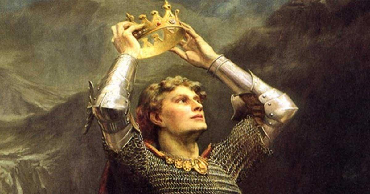 King Arthur. Detail. Charles Ernest Butler, 1903.