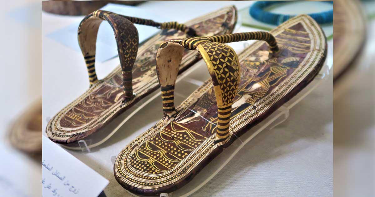 A pair of King Tut’s sandals. Source: © Merja Attia