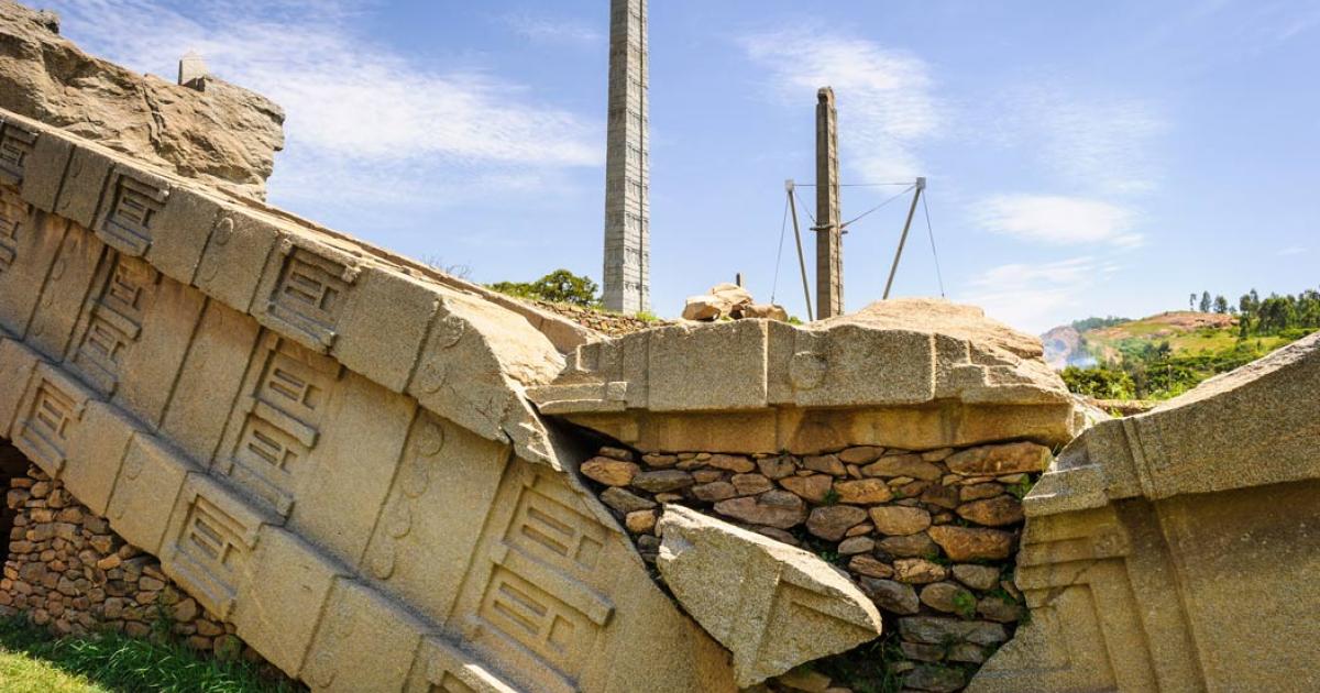 Ruins and obelisks at Axum, former capital of the Kingdom of Aksum