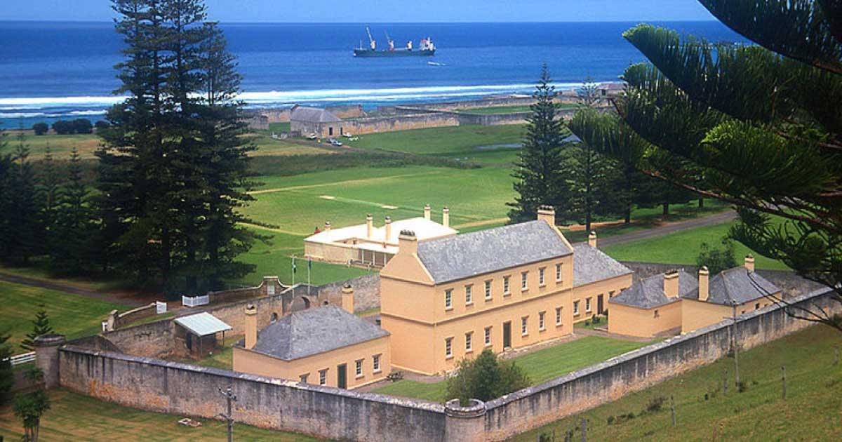 Prison turned government building at KAVHA on Norfolk Island (1825-55). 