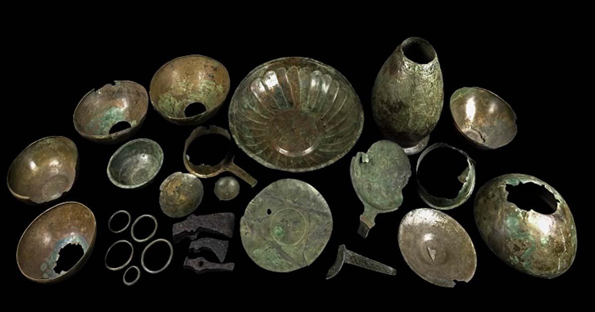 The Knaresborough Hoard, image.	Source: Courtesy of the Yorkshire Museum/Newcastle University