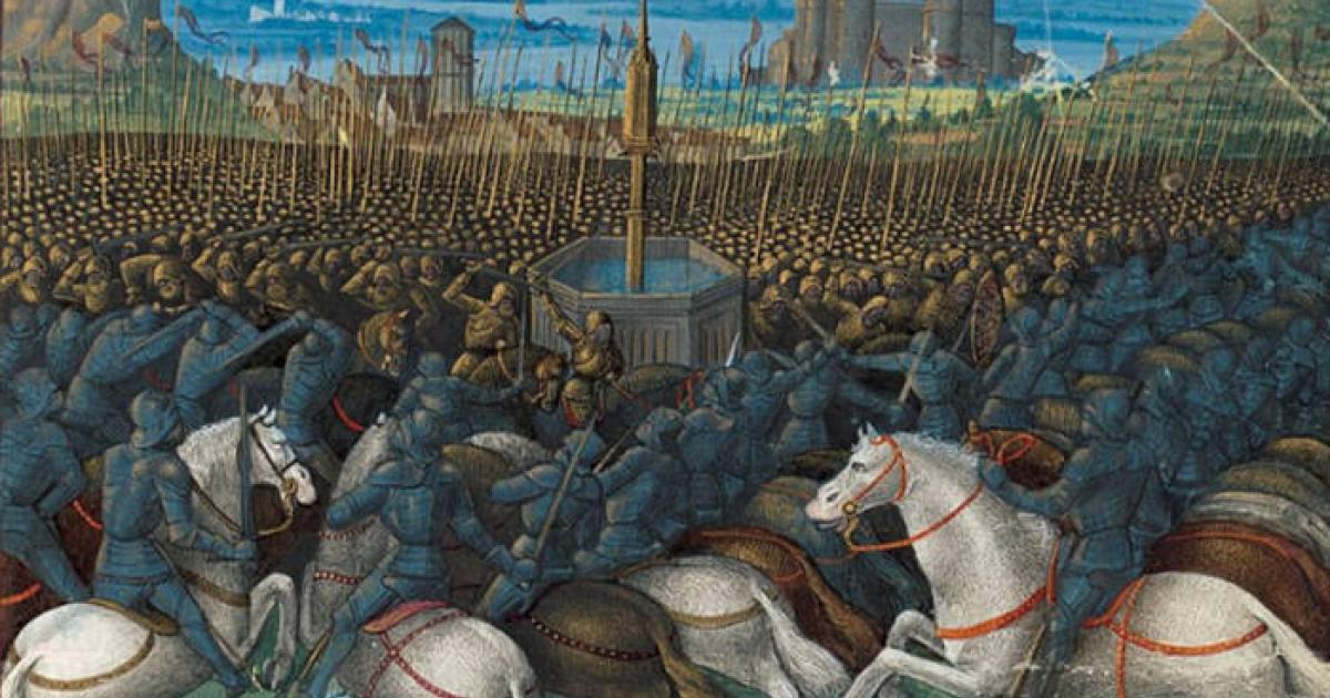Knights Templar at the Battle of Hattin.