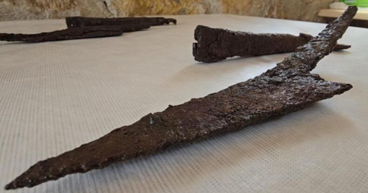 The 1,500-year-old knife set discovered at Hadrianopolis, Karabuk, Turkey