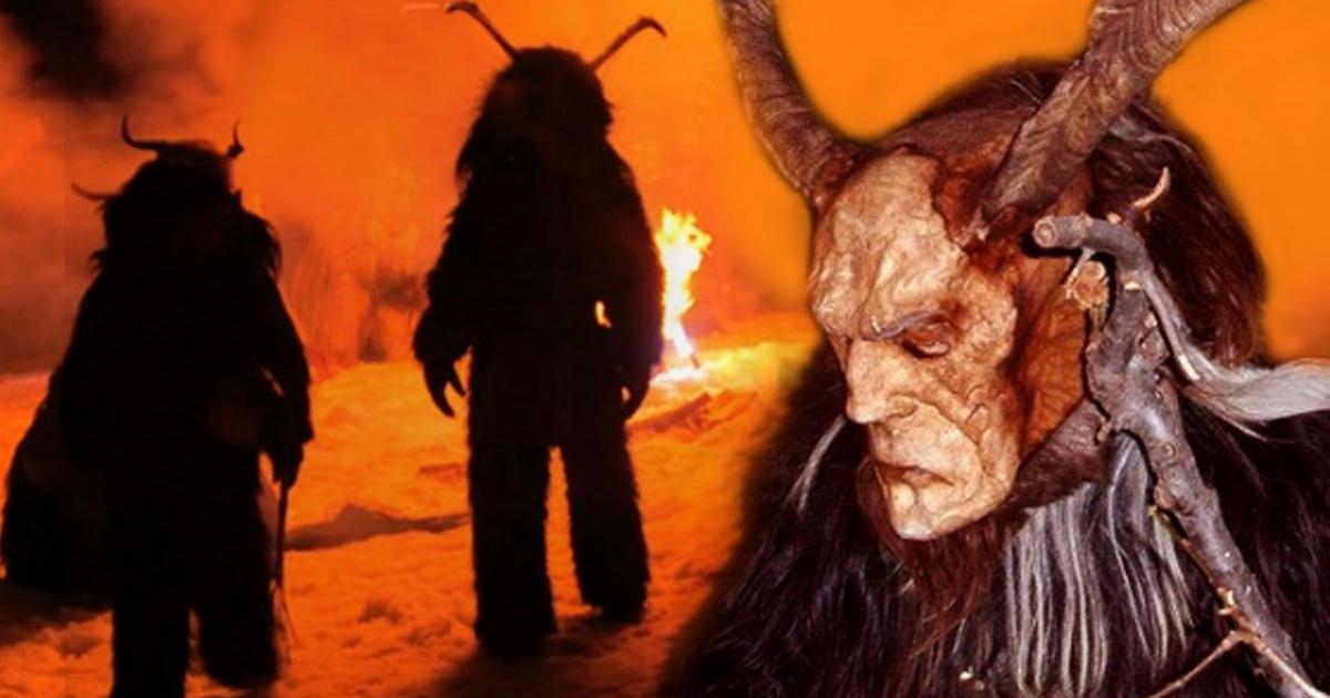 Deriv; Revelers dressed as Krampusin Austria 