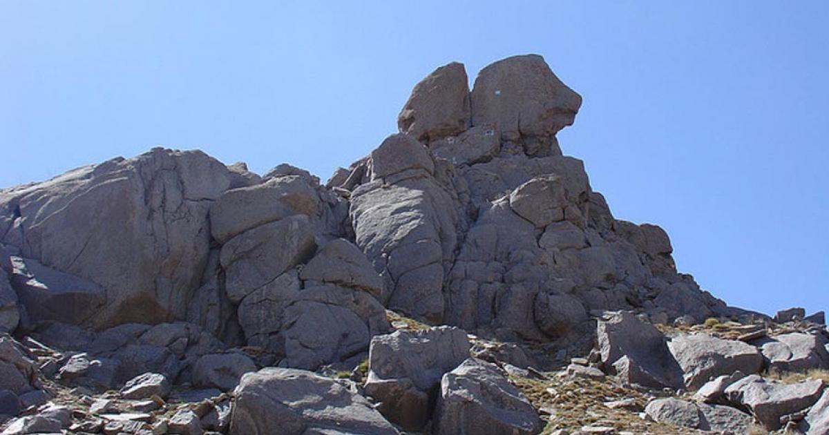 The summit of Kuh-e Alvand, northwestern Iran. 