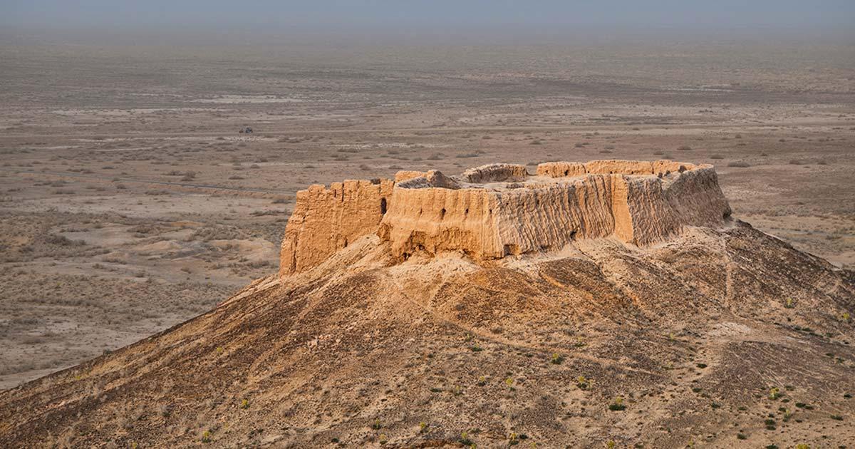 Ayaz Kala in northern Uzbekistan was used by the Kushan Empire as a garrison. Source: bbsferrari / Adobe Stock