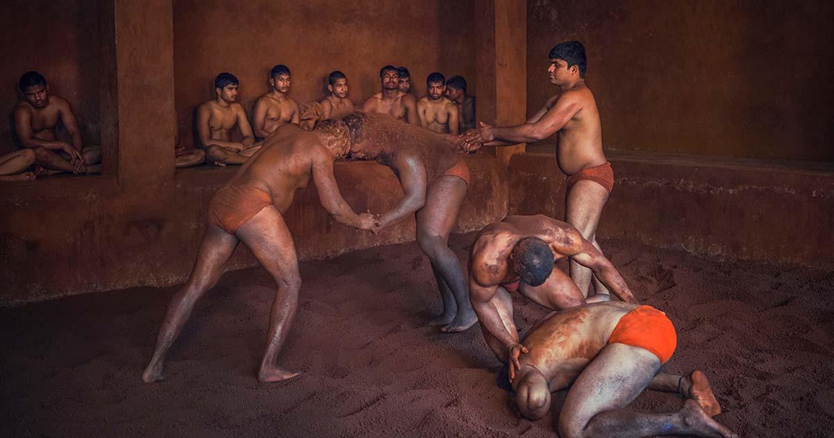 Pehlwani, also known as kushti, is a form of mud wrestling in South Asia. (Nikhilmore nimo / CC BY-SA 4.0)