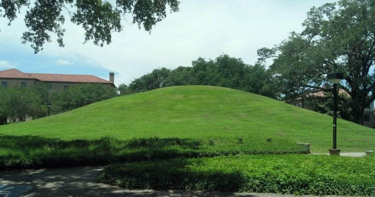 LSU campus Native American Mound